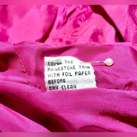 Beautiful EMPIRE-waist, silk chiffon sexy, deep V, long gown, S6 worn once, EUC - Picture 10 of 14